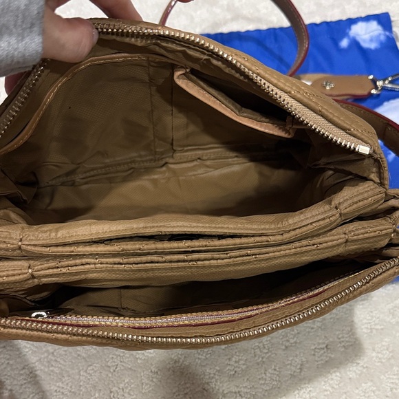 MZ Wallace Camel Brown Quilted Crossbody Bag - Picture 6 of 7